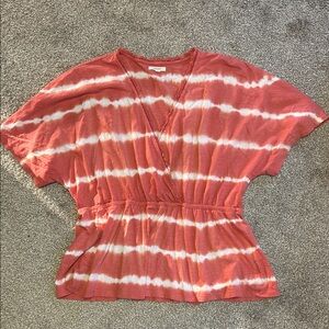 Maurices Cotton Wrap Peplum Top